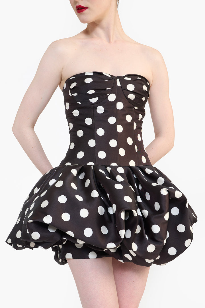 DROP WAISTED MINI DRESS