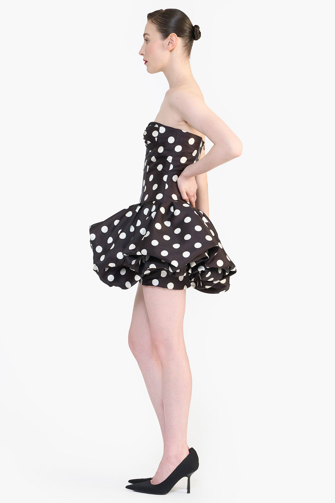 DROP WAISTED MINI DRESS