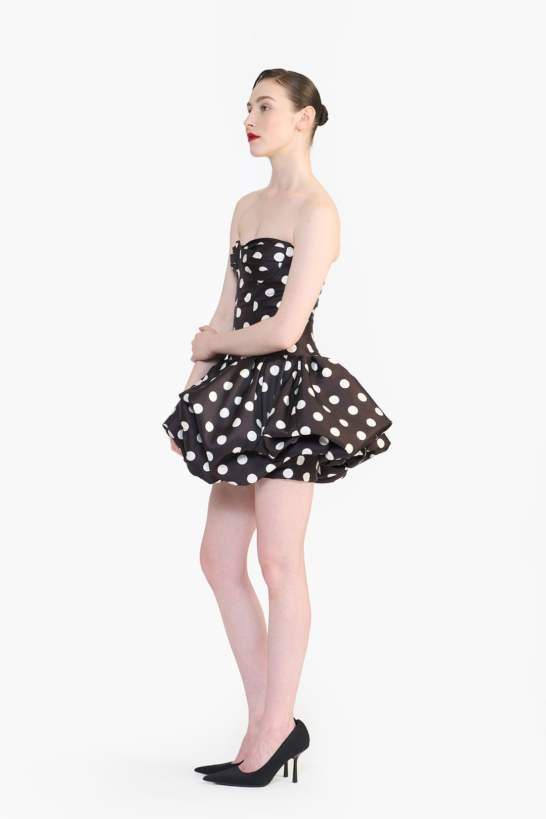 DROP WAISTED MINI DRESS
