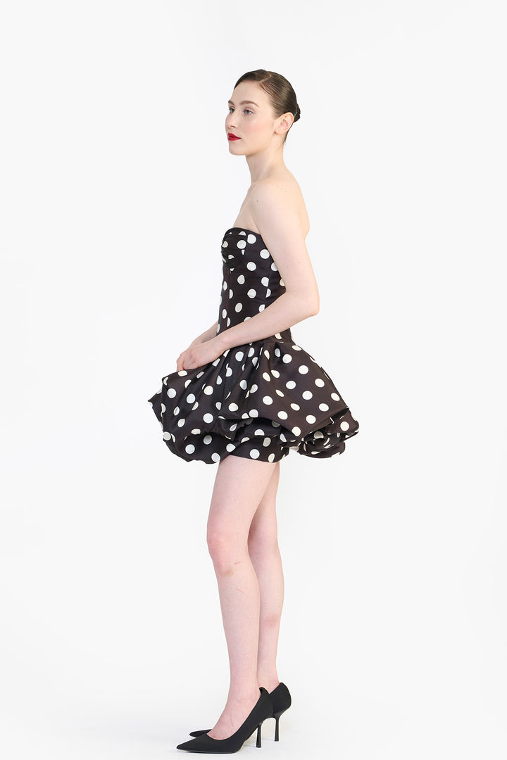 DROP WAISTED MINI DRESS