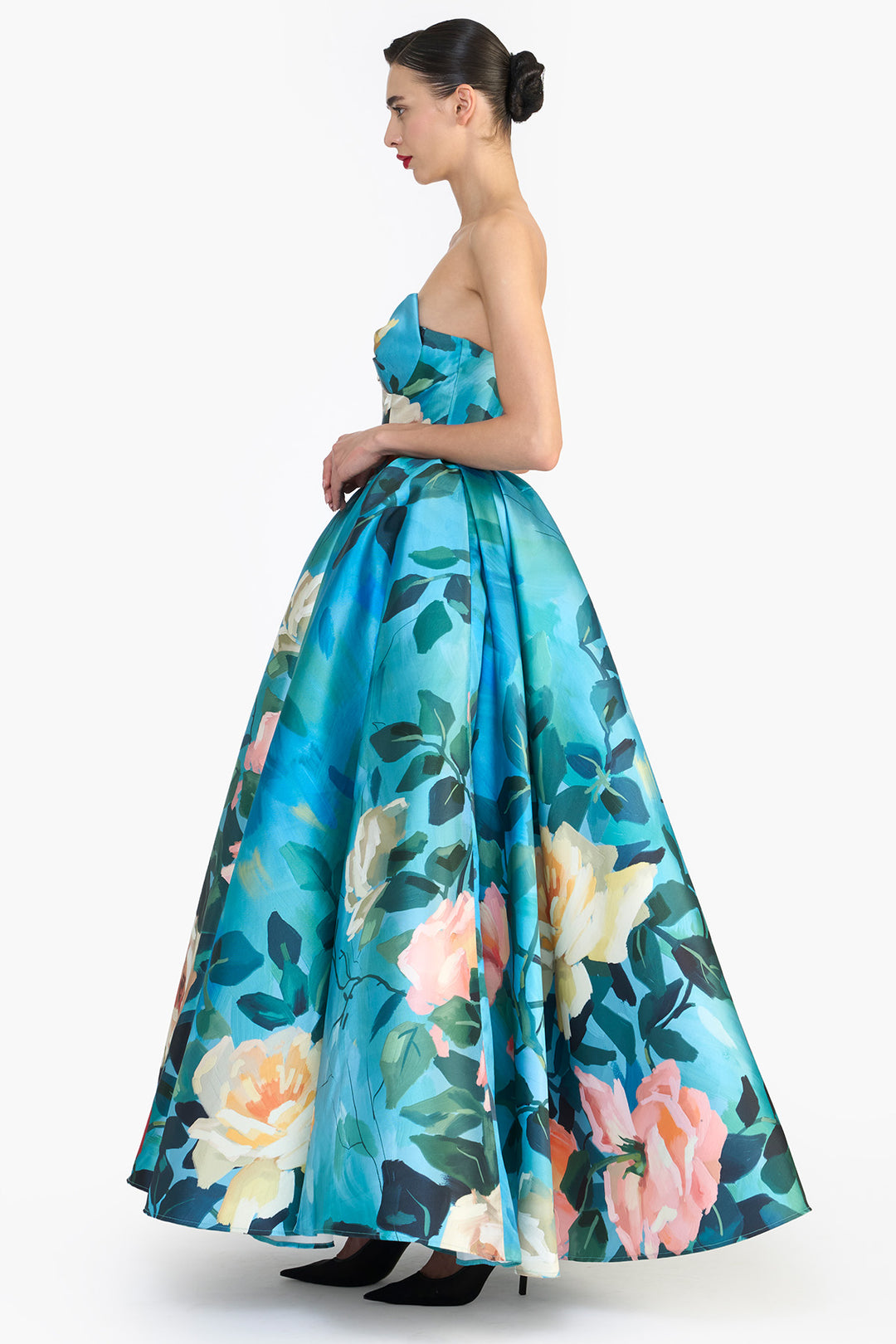 SCULPTED STRAPLESS MAXI