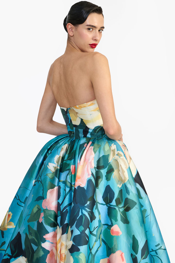 SCULPTED STRAPLESS MAXI