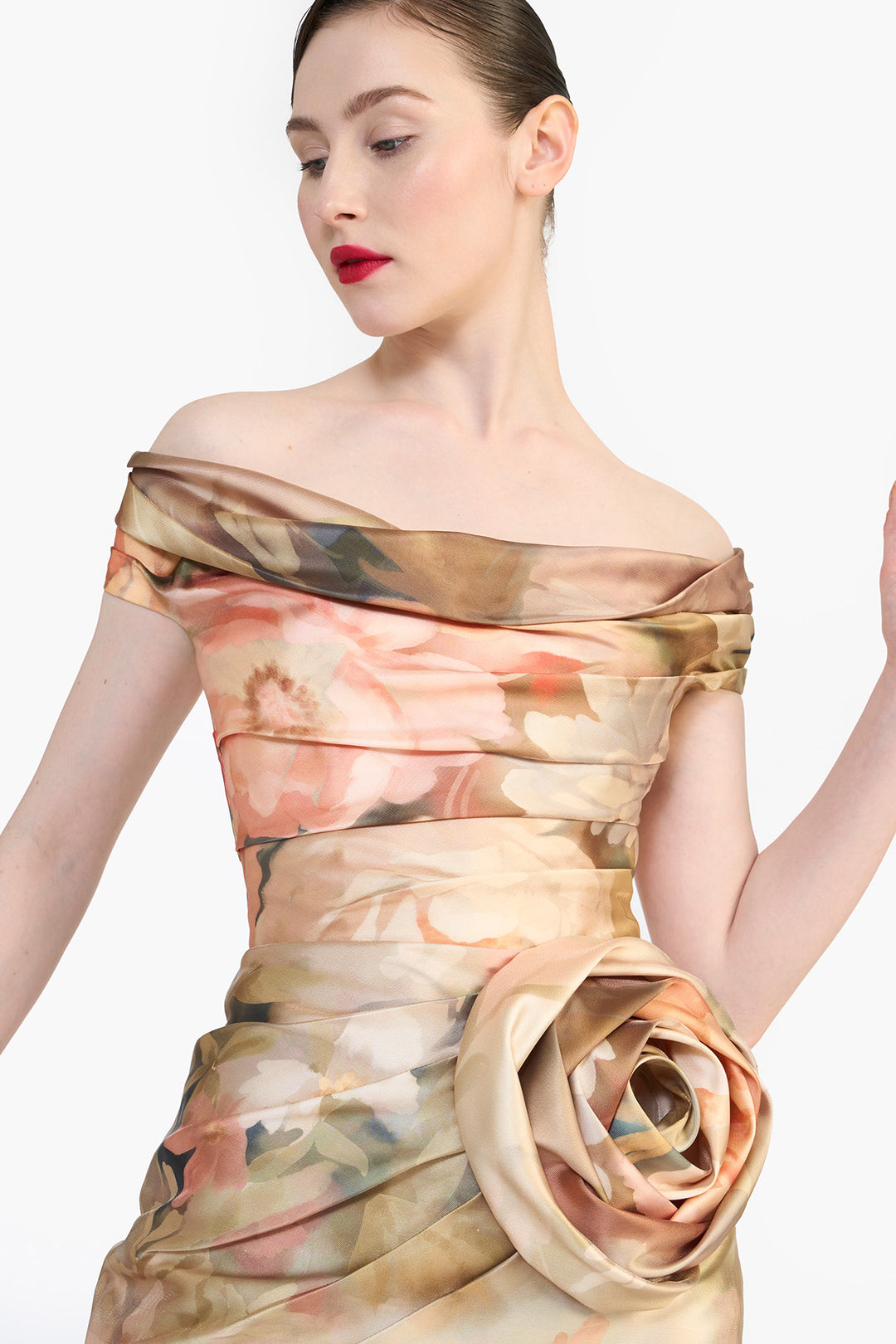 OFF SHOULDER DRAPED MINI