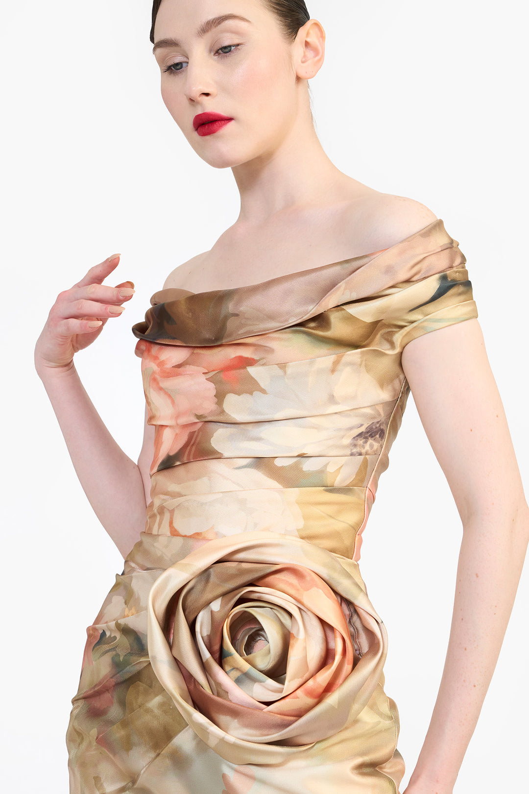 OFF SHOULDER DRAPED MINI