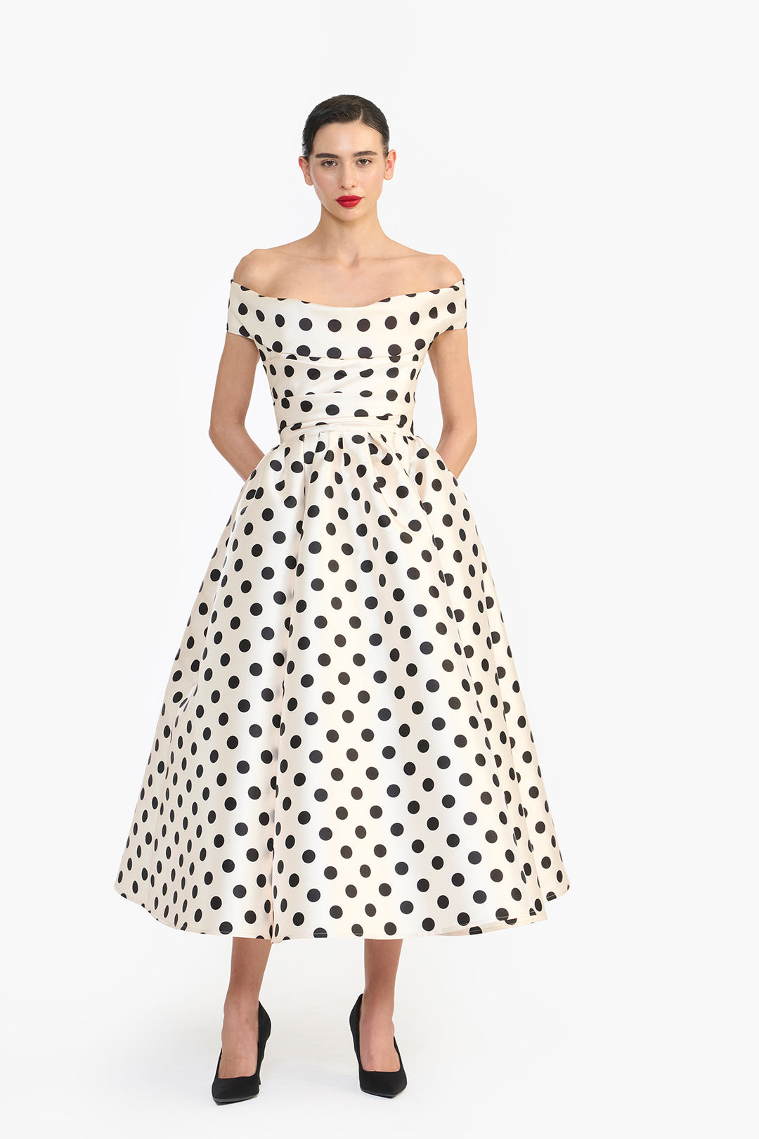 OFF SHOULDER MIDI