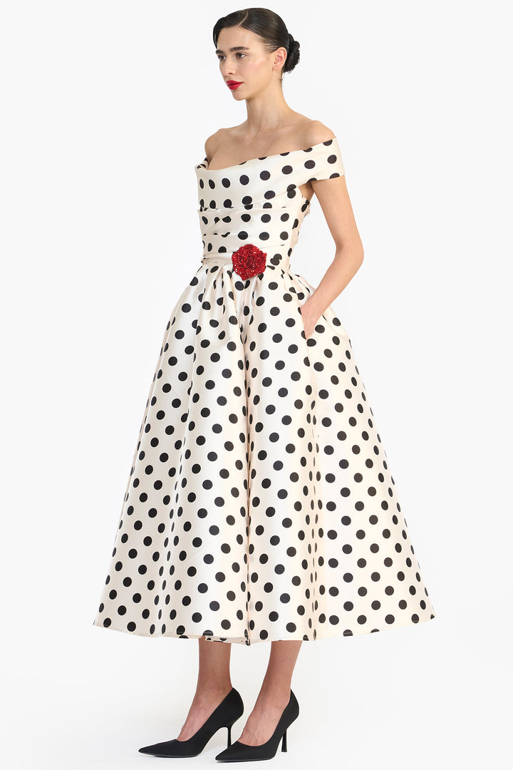 OFF SHOULDER MIDI