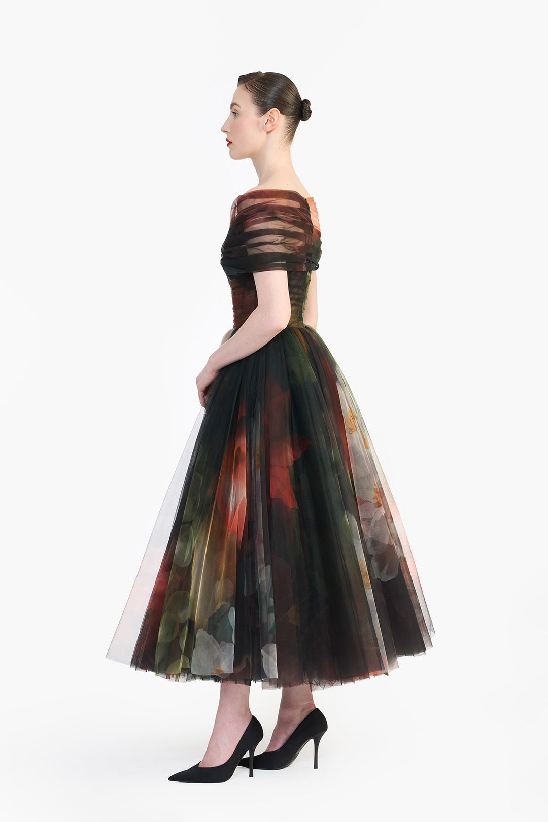SCULPTED DRAPED MIDI