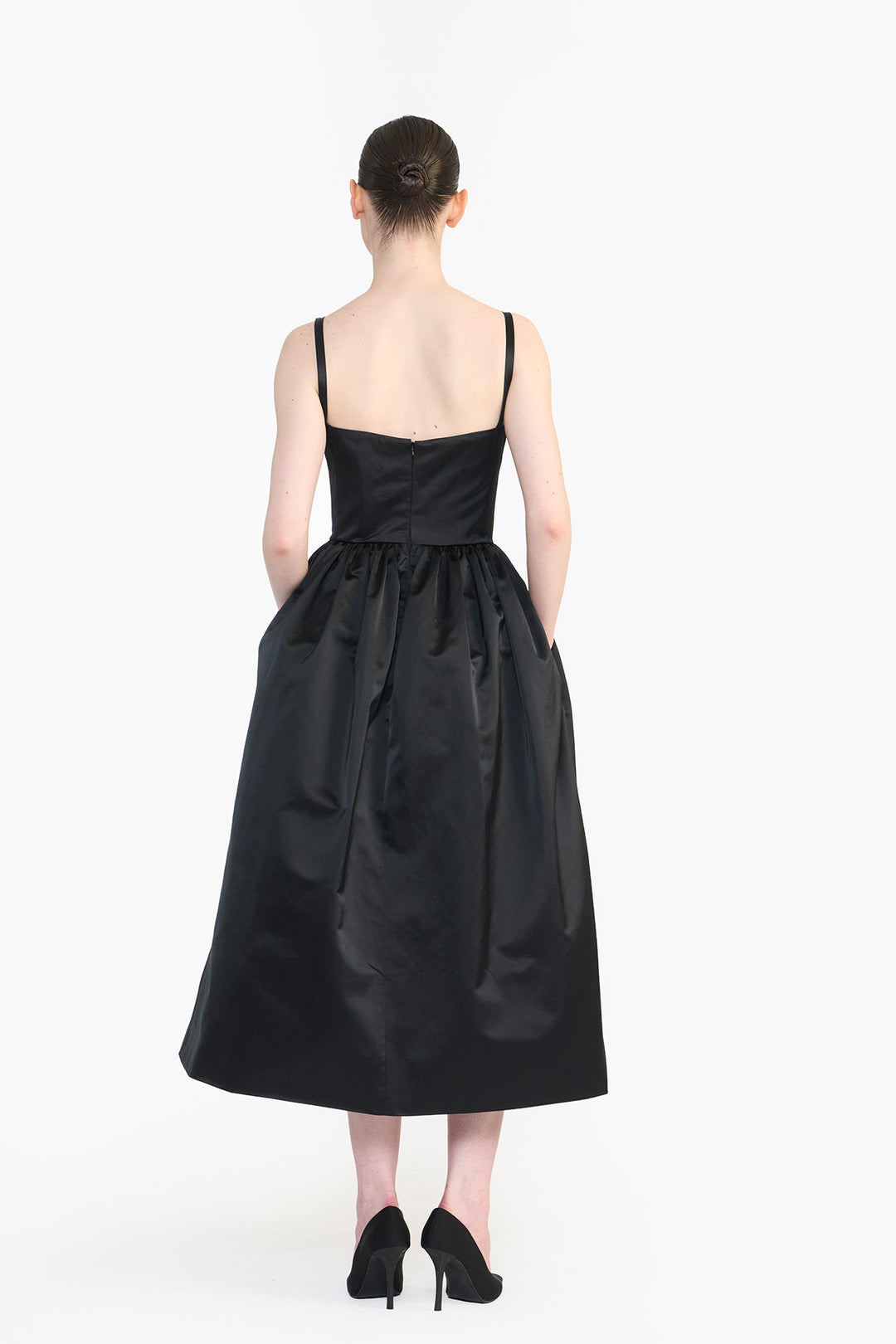 MIDI DRESS WITH ROSE FLOWER