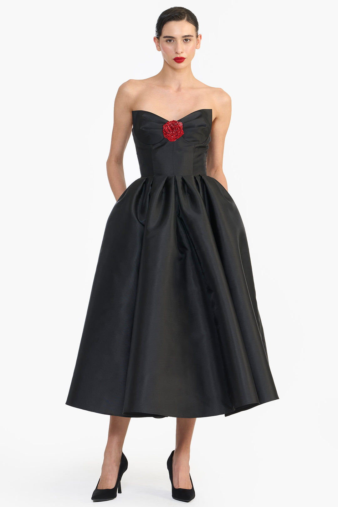 SCULPTED STRAPLESS MIDI