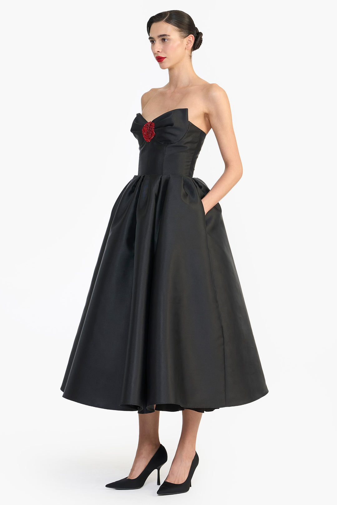 SCULPTED STRAPLESS MIDI