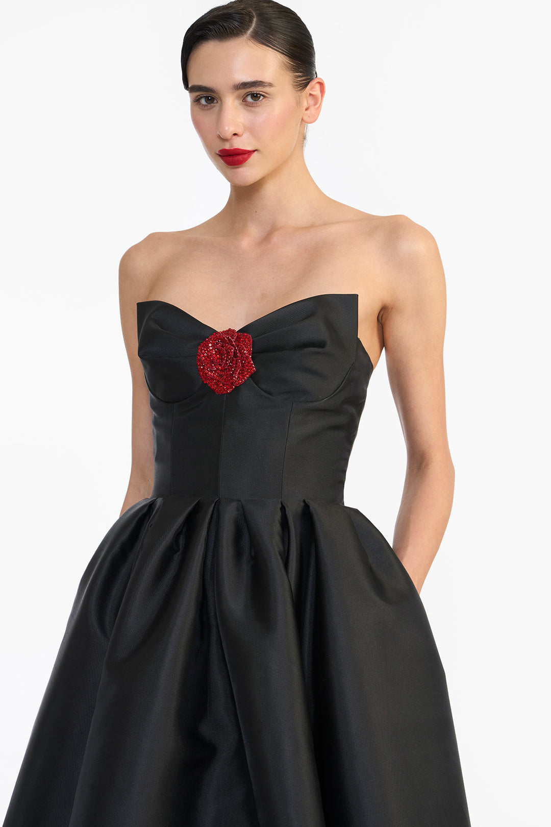 SCULPTED STRAPLESS MIDI