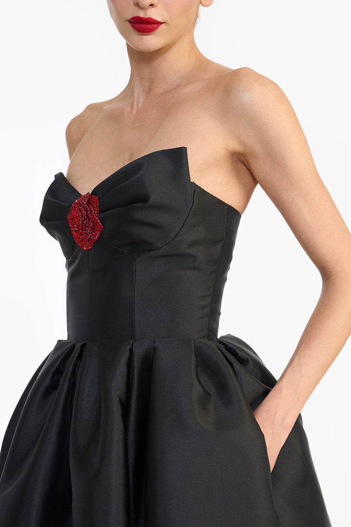 SCULPTED STRAPLESS MIDI