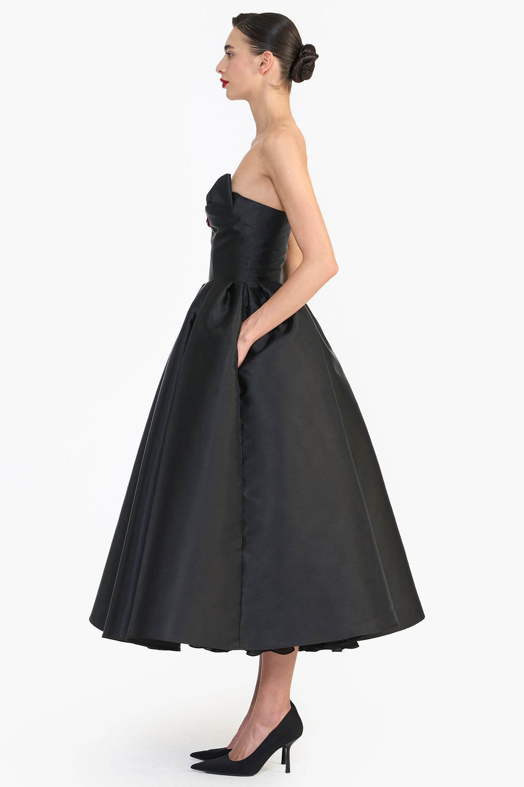 SCULPTED STRAPLESS MIDI