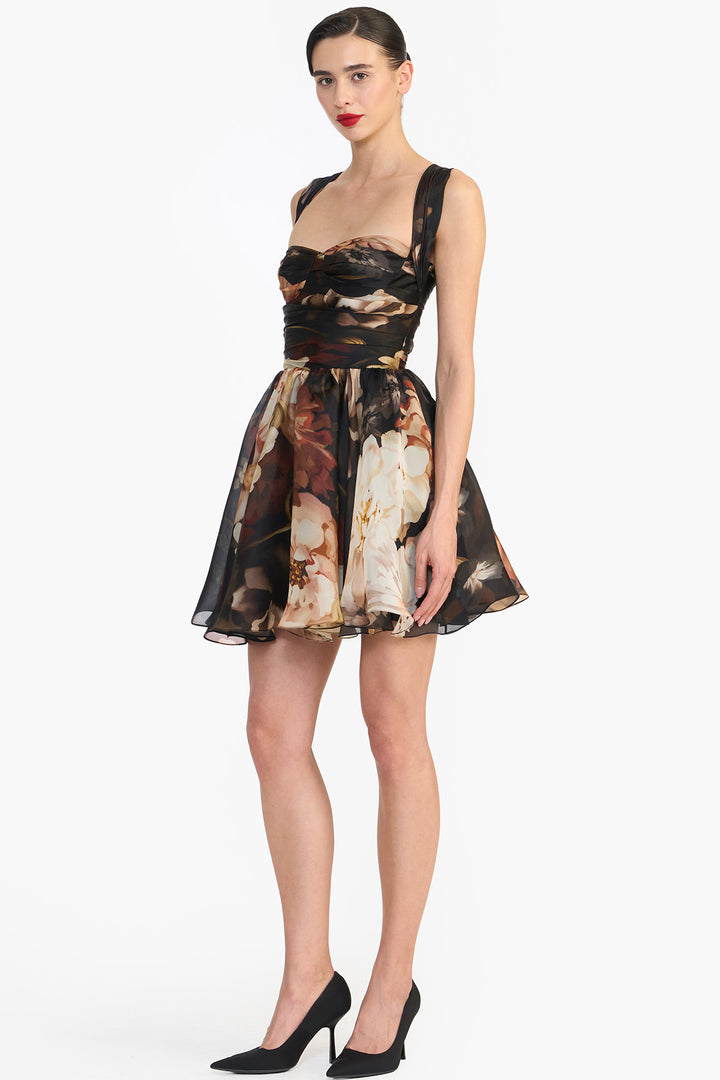 DRAPED BUSTIER MINI