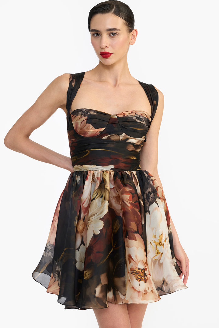 DRAPED BUSTIER MINI