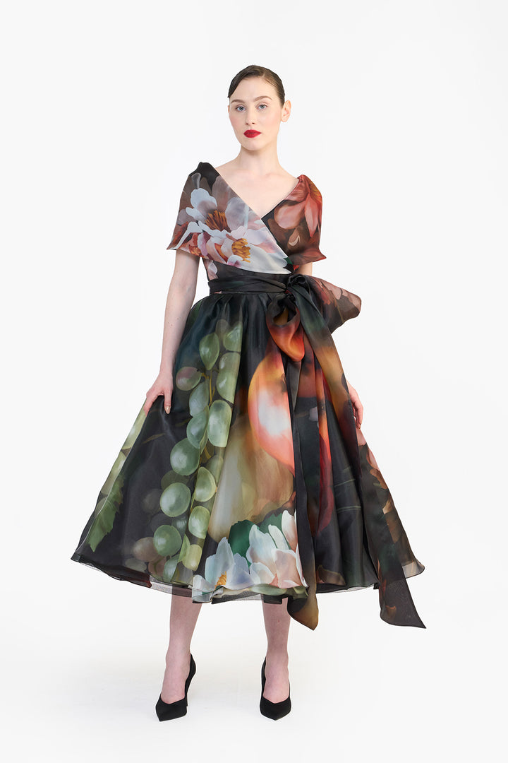 SHAWL COLLAR WRAP DRESS