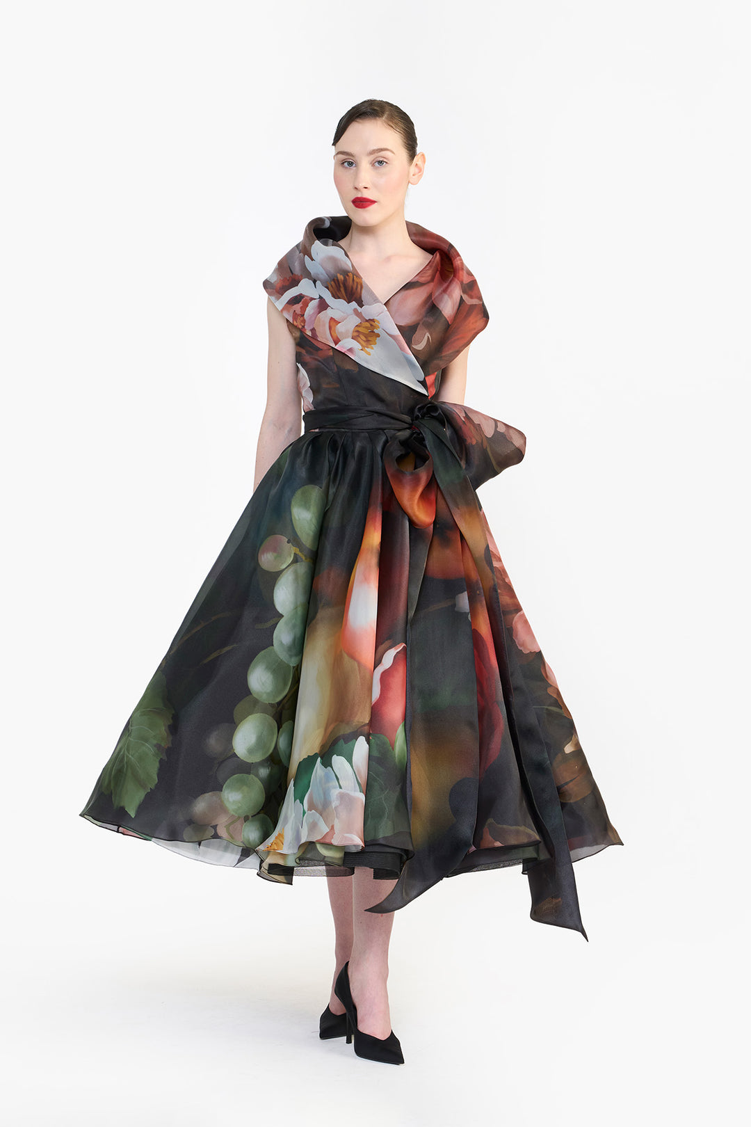 SHAWL COLLAR WRAP DRESS