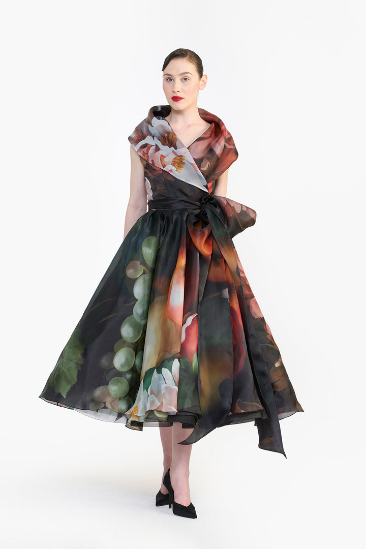 SHAWL COLLAR WRAP DRESS