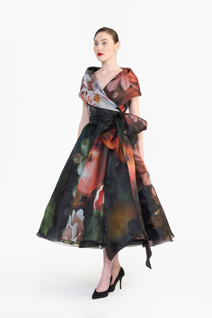 SHAWL COLLAR WRAP DRESS