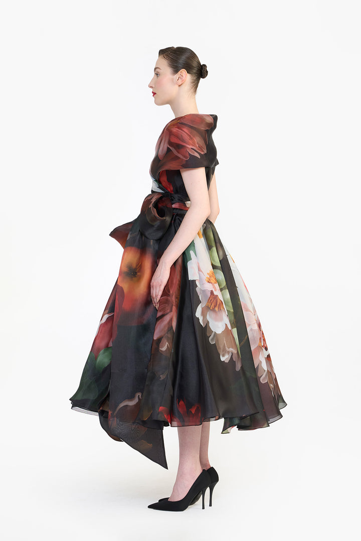 SHAWL COLLAR WRAP DRESS
