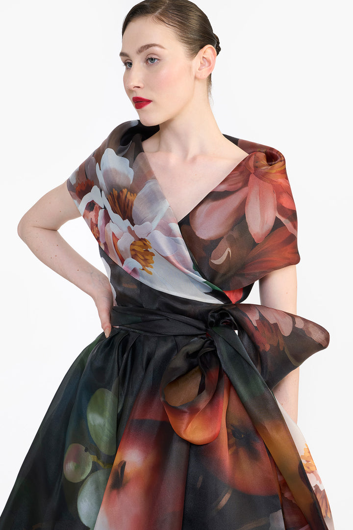 SHAWL COLLAR WRAP DRESS