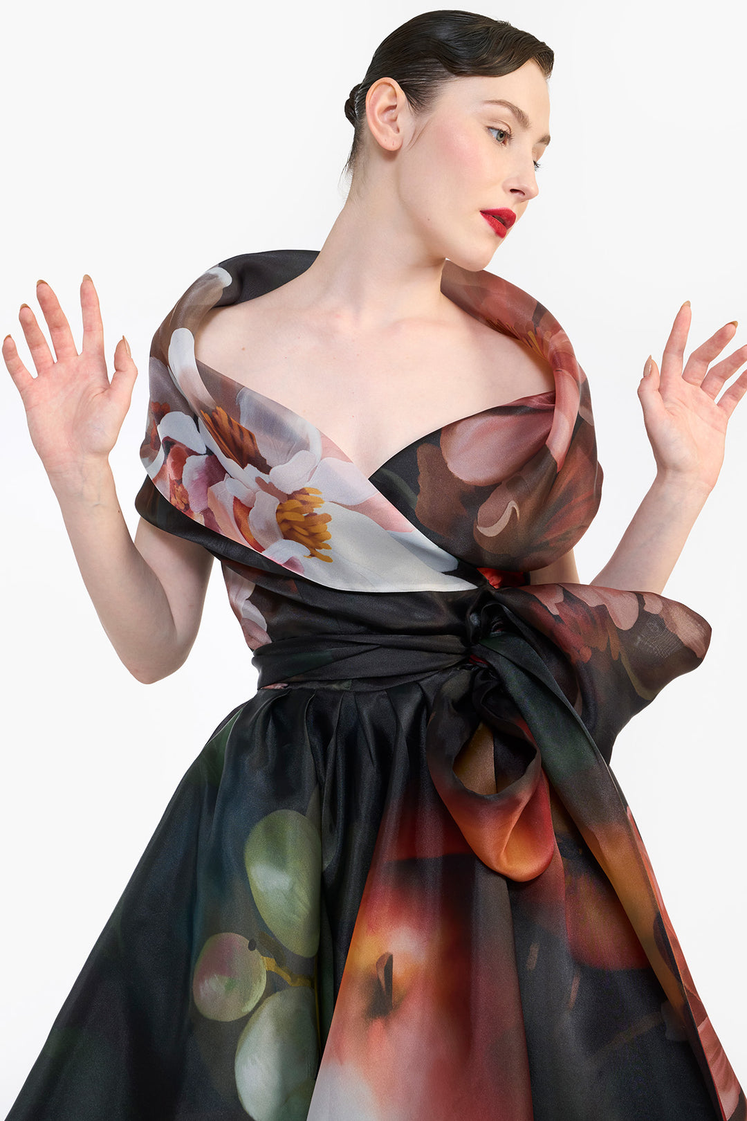 SHAWL COLLAR WRAP DRESS