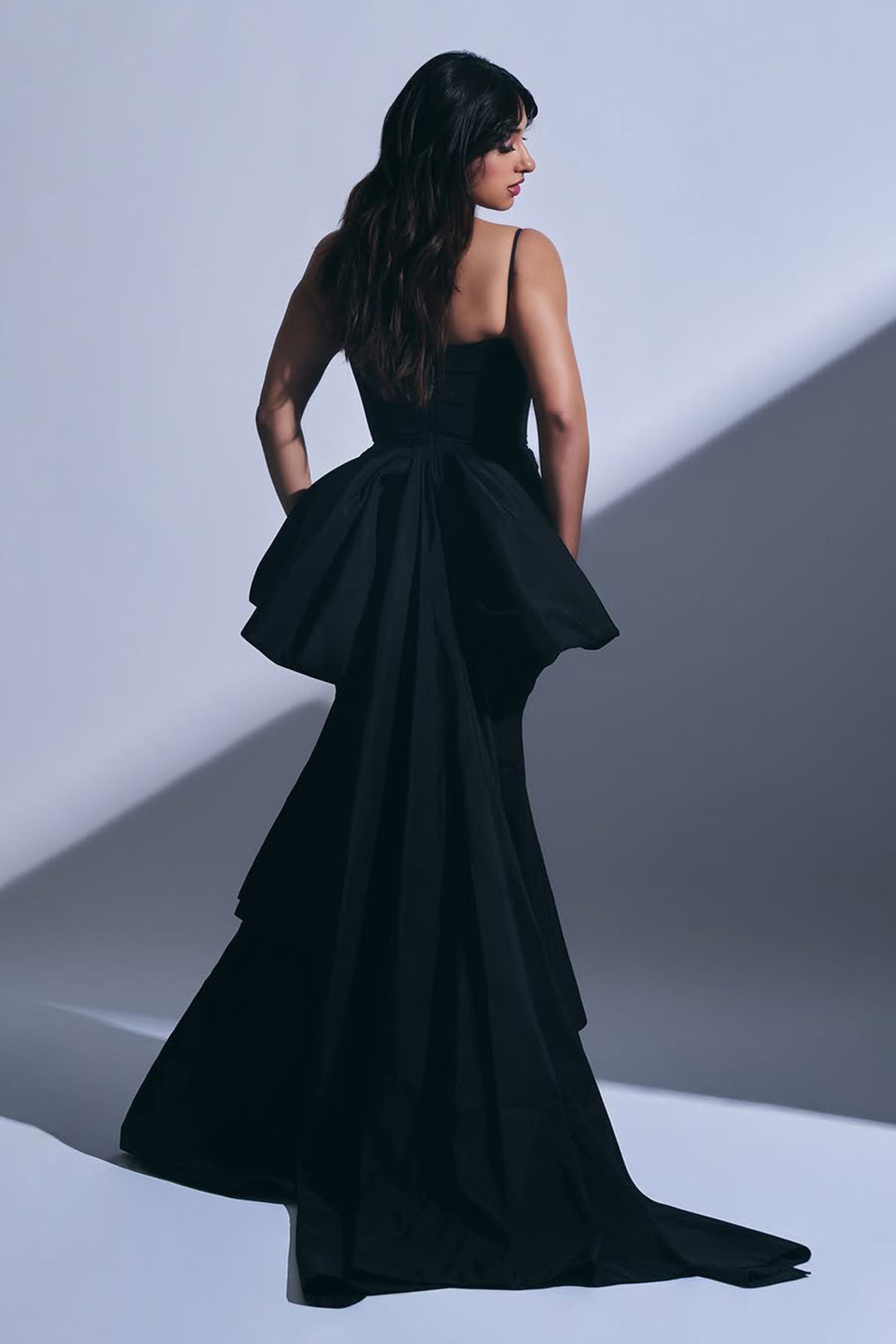 Plunging V-neck gown