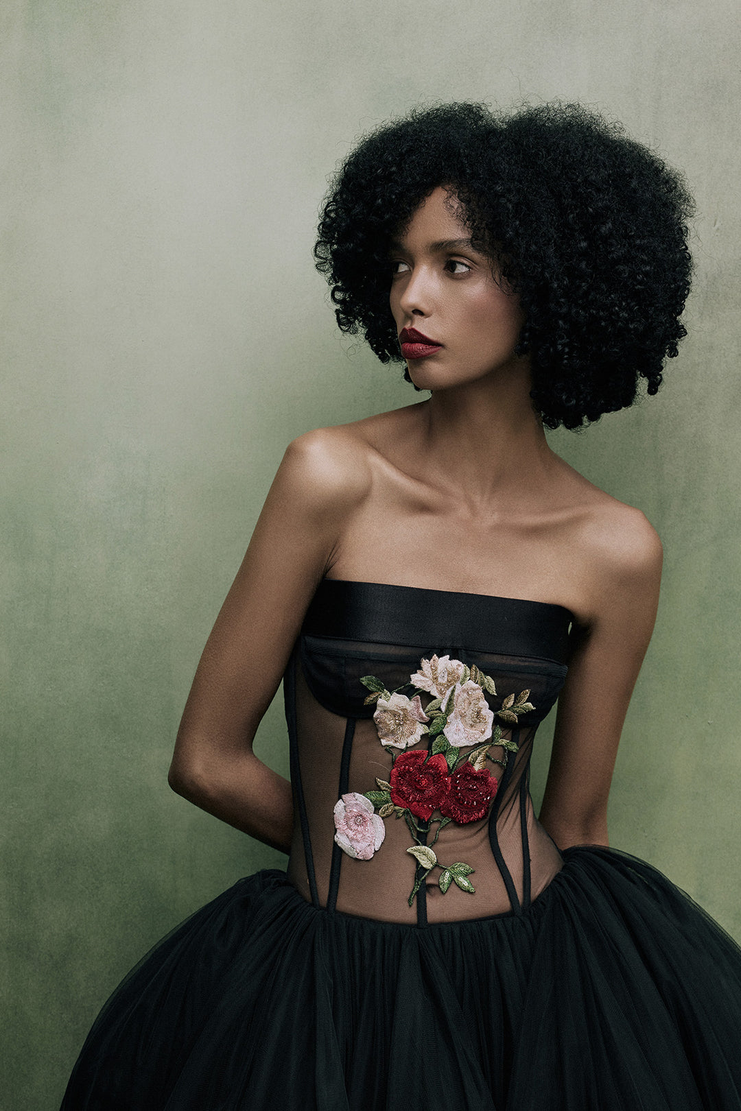 DROP WAISTED TEA LENGTH DRESS