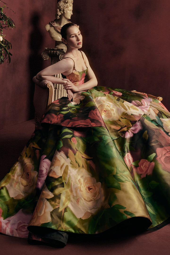 TWO-TIERED GOWN
