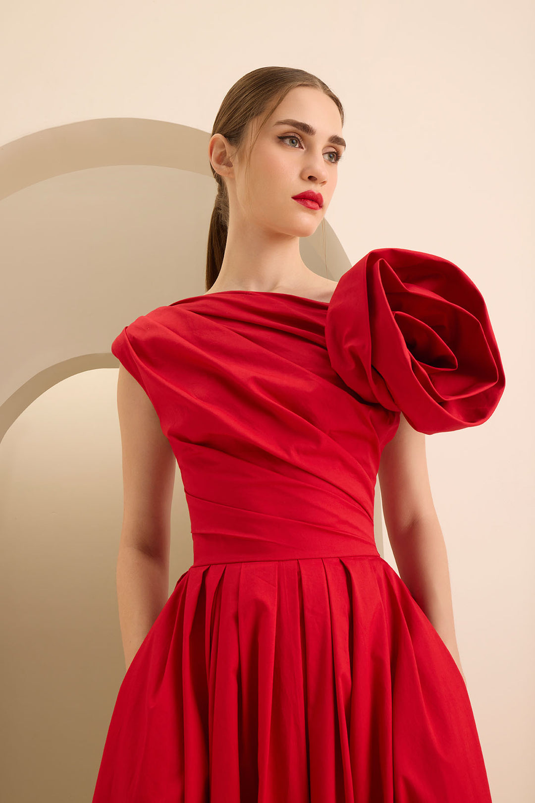 SCULPTED FLOWER MIDI