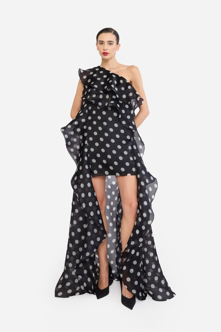 ONE SHOULLDER SHIFT DRESS