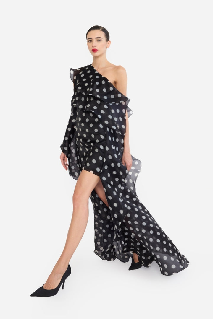 ONE SHOULLDER SHIFT DRESS