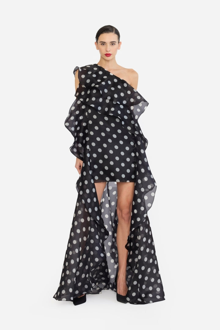 ONE SHOULLDER SHIFT DRESS