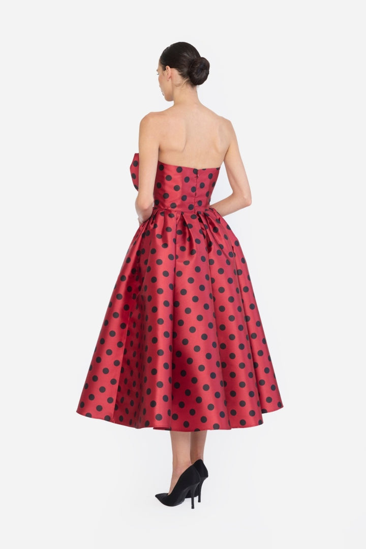 ROSE CORSETED MIDI