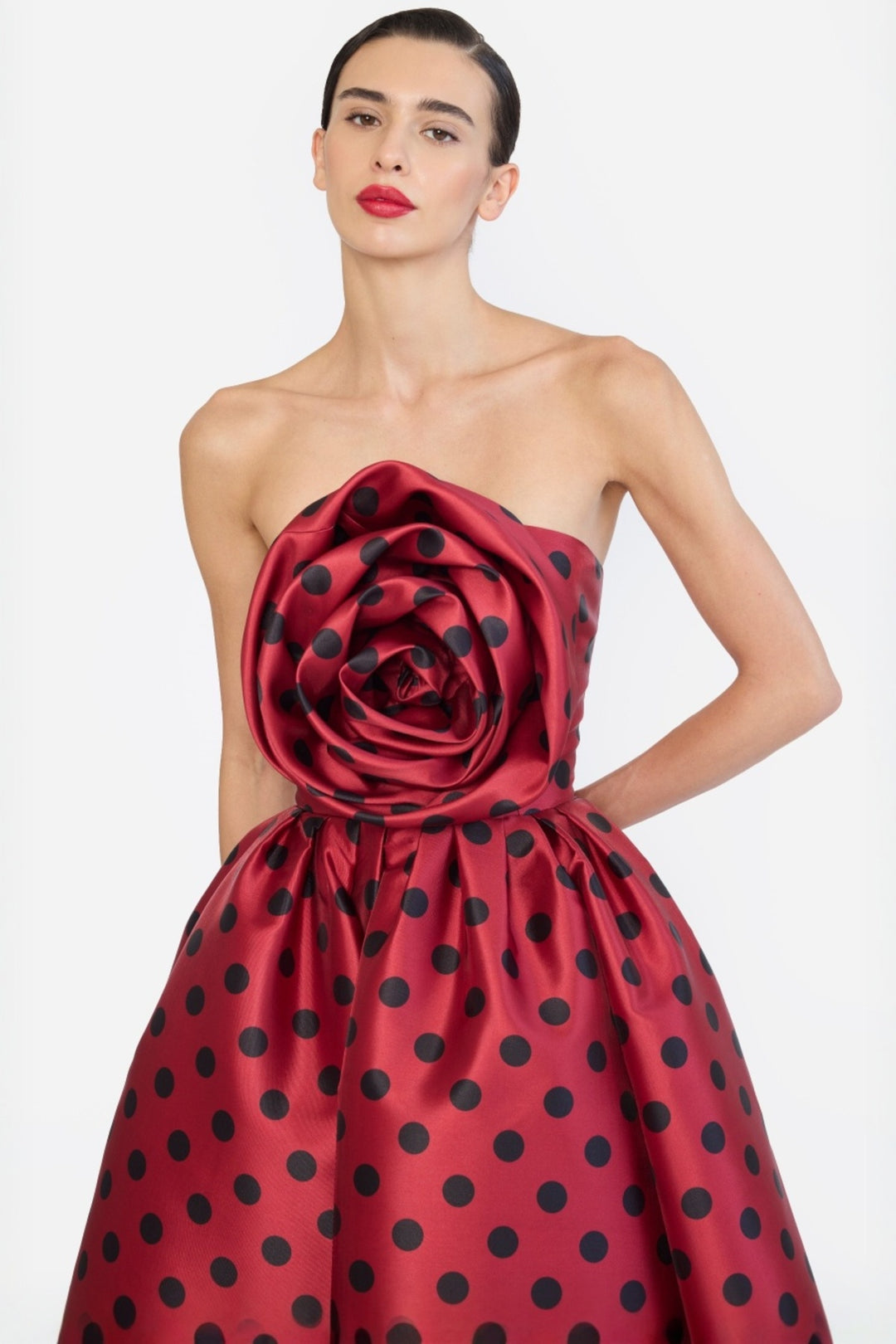 ROSE CORSETED MIDI