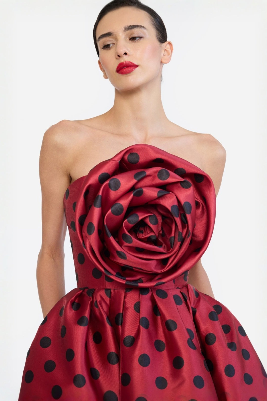 ROSE CORSETED MIDI
