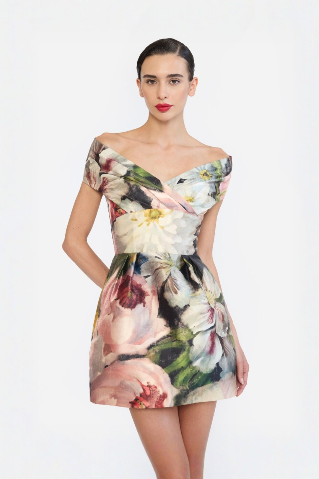SHOULDER DRAPED CORESETED MINI