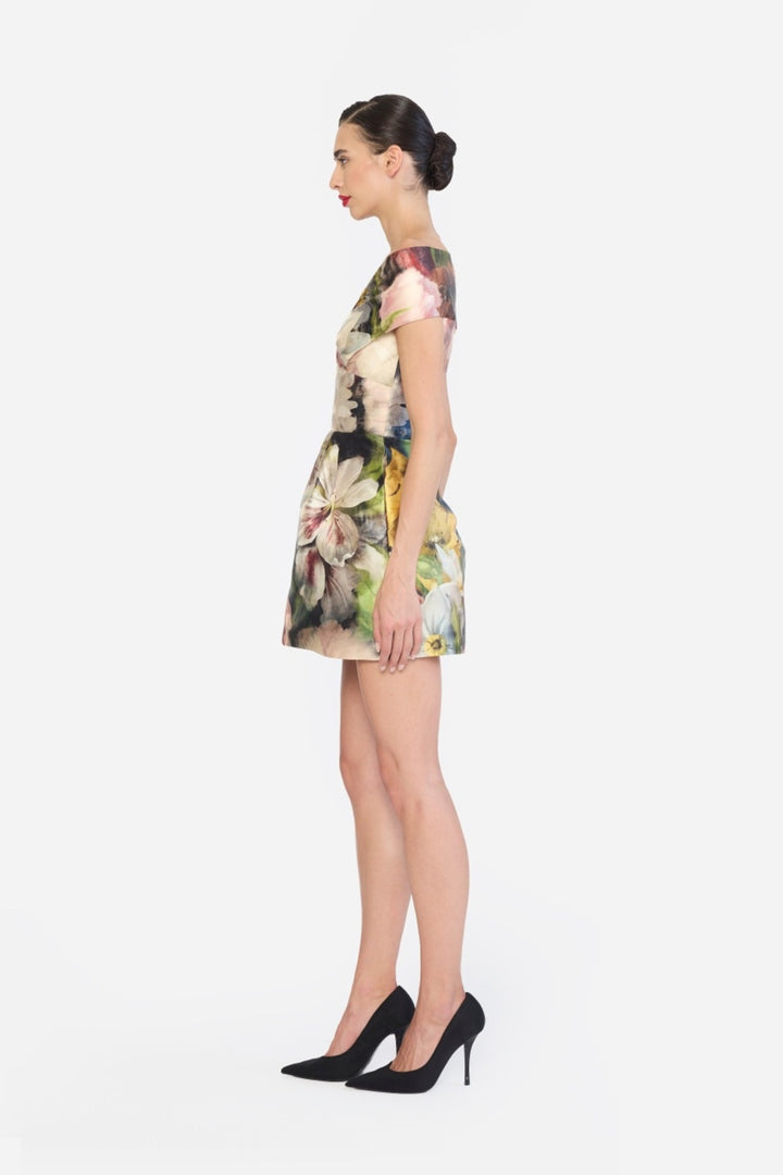 SHOULDER DRAPED CORESETED MINI