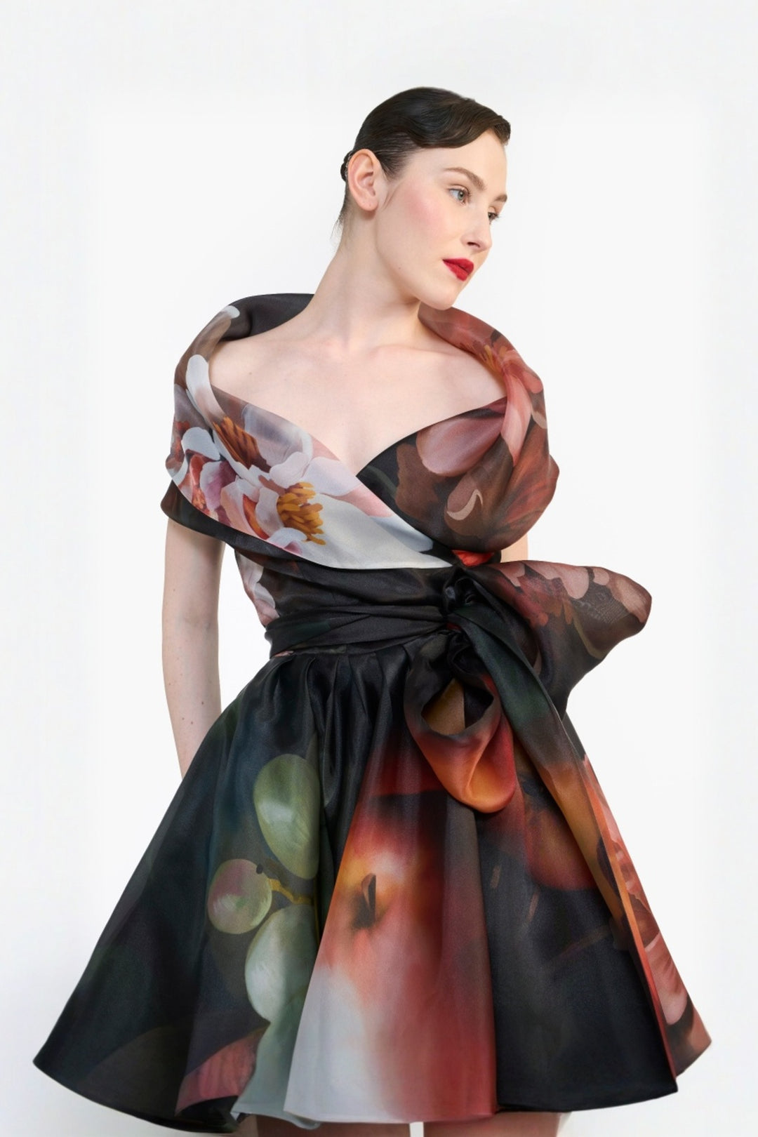 SHAWL COLLAR WRAP DRESS