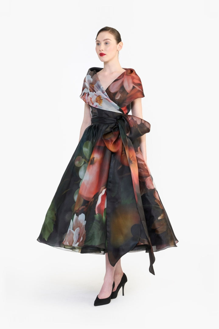 SHAWL COLLAR WRAP DRESS