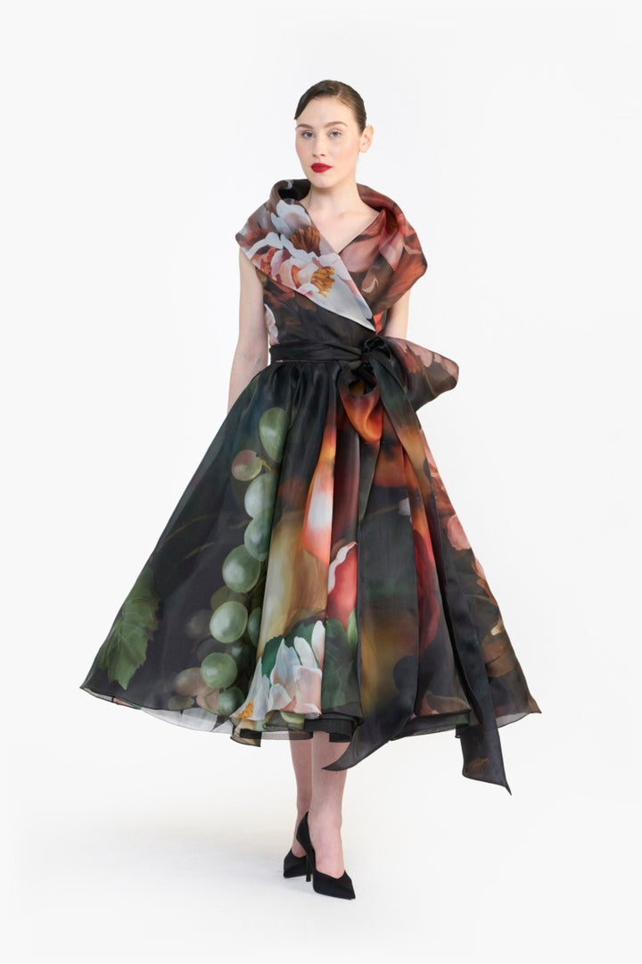 SHAWL COLLAR WRAP DRESS