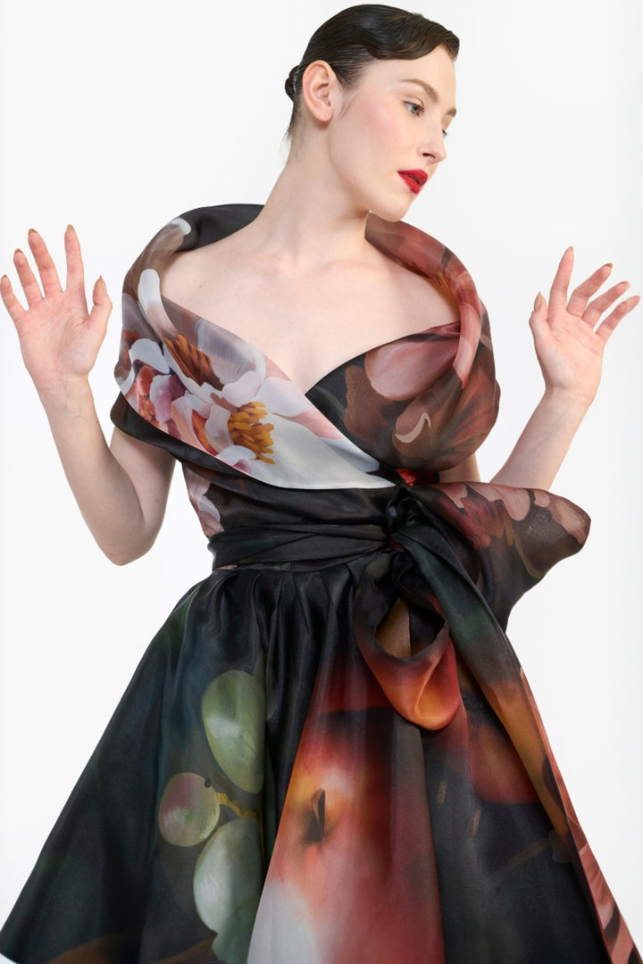 SHAWL COLLAR WRAP DRESS