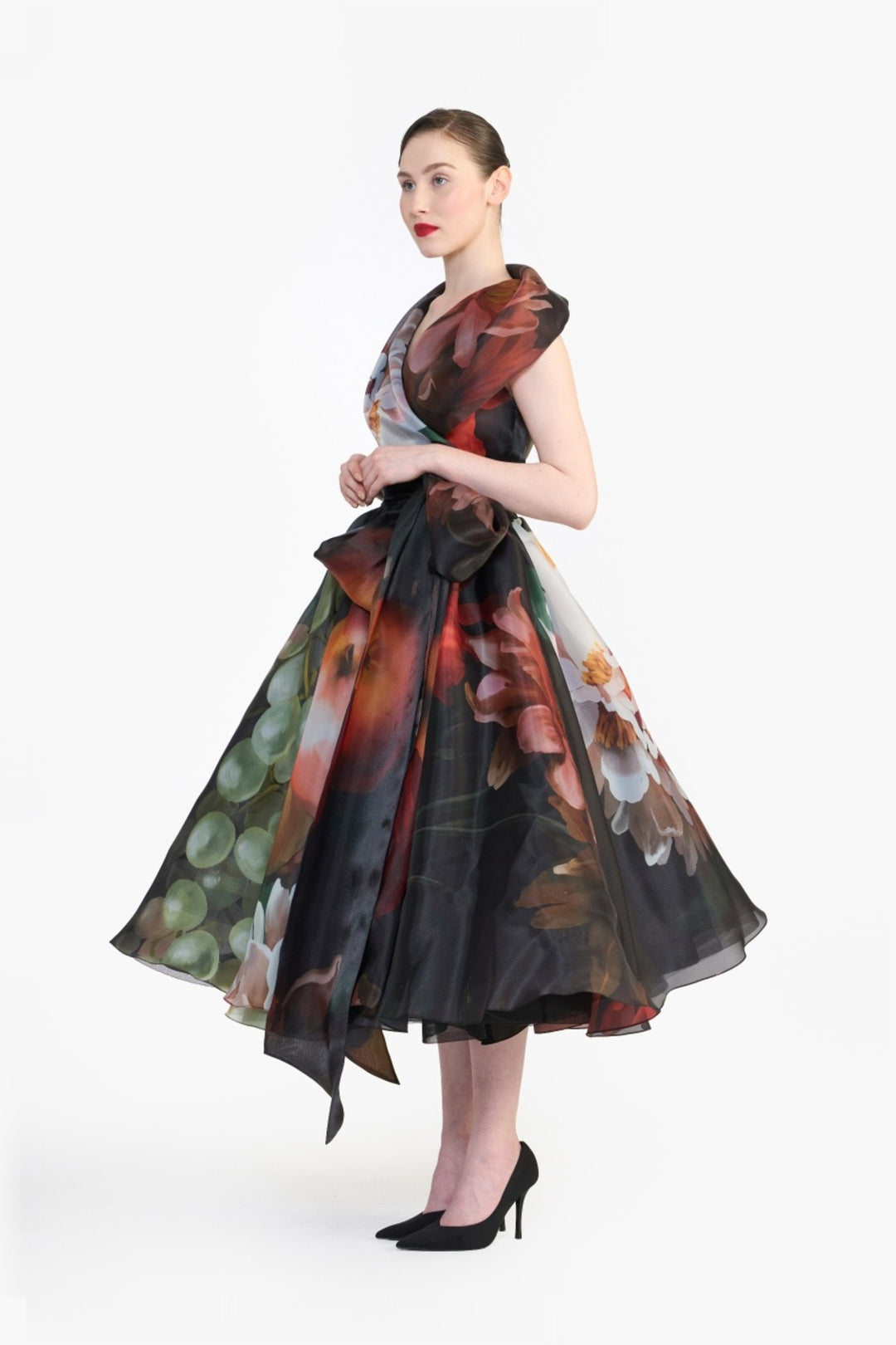 SHAWL COLLAR WRAP DRESS