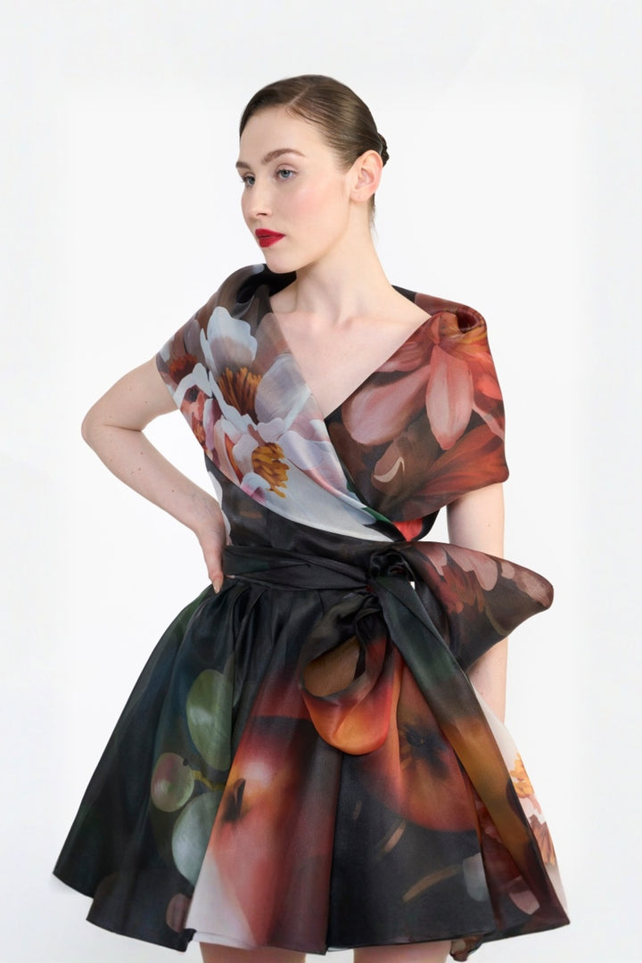 SHAWL COLLAR WRAP DRESS