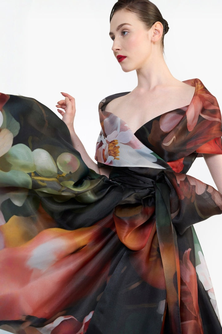 SHAWL COLLAR WRAP DRESS