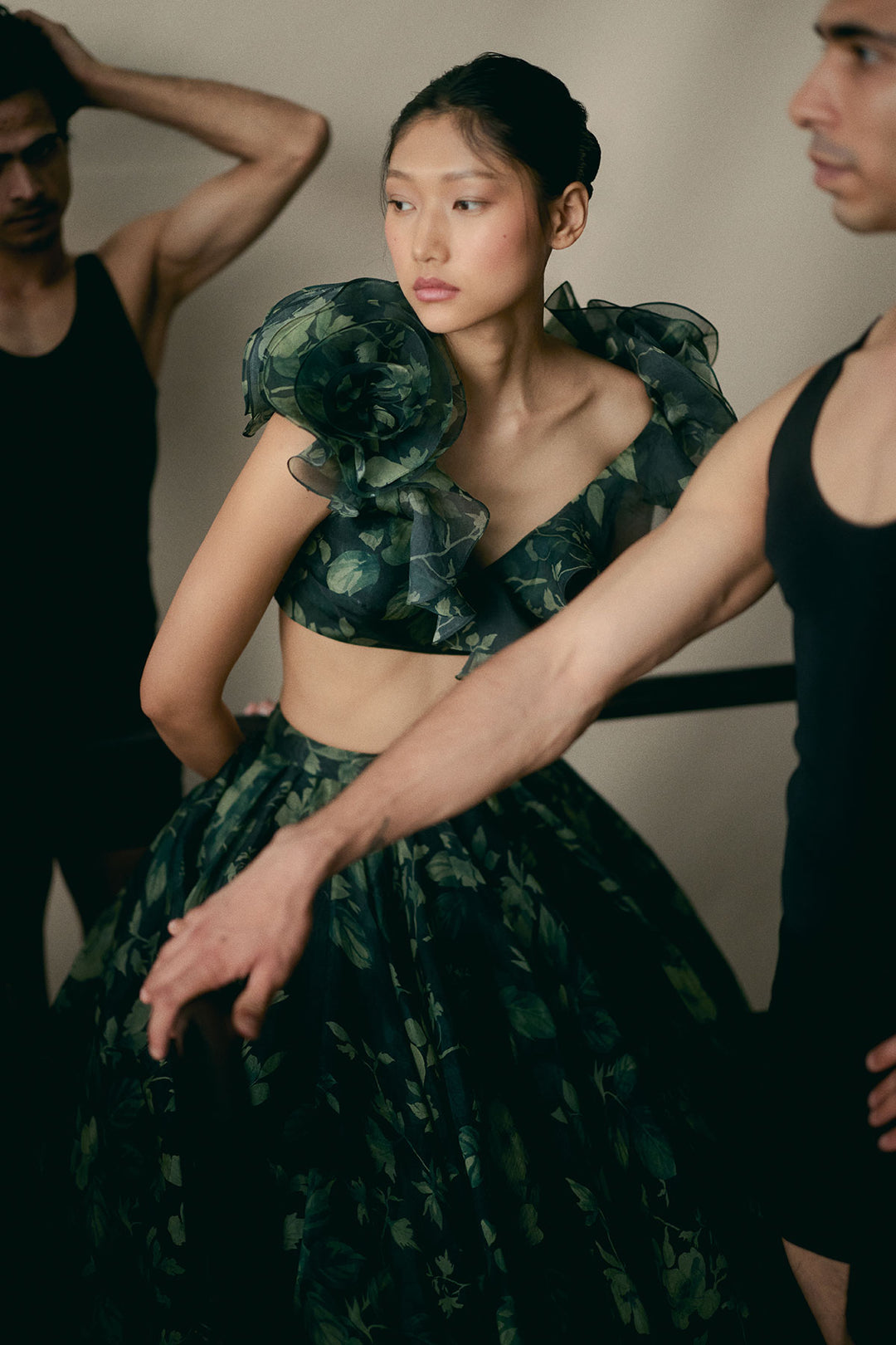 Green Forest Lehenga