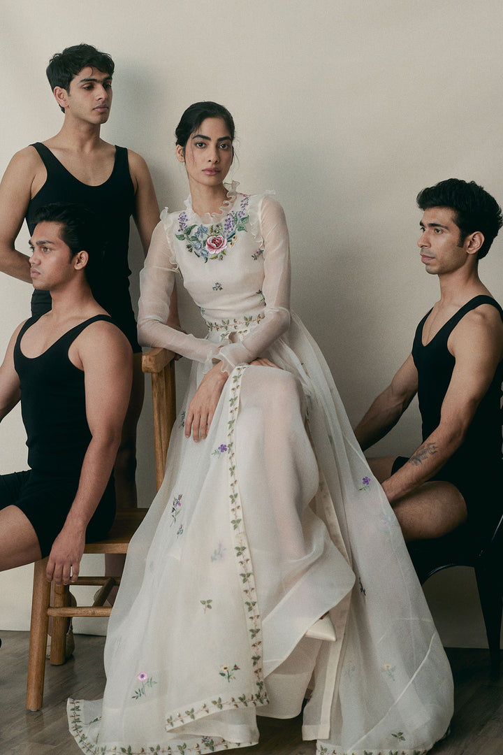 French Natural Ivory Angrakha