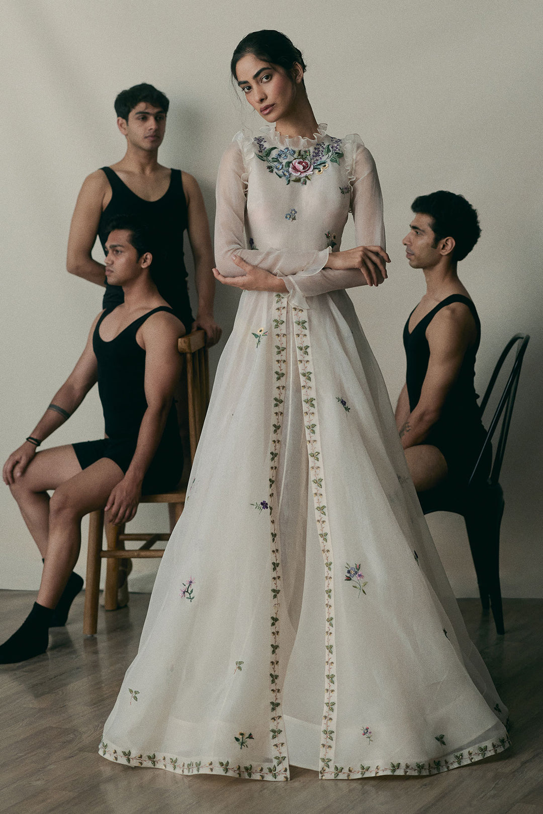 French Natural Ivory Angrakha