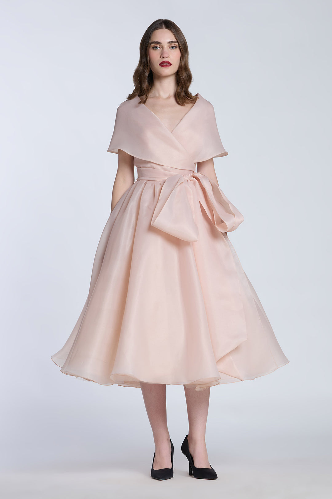 SHAWL COLLAR WRAP DRESS Gauri and Nainika SHAWL COLLAR WRAP DRESS Gauri and Nainika