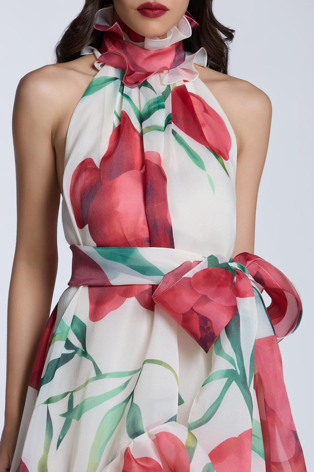 HALTER NECK TRAPEZE DRESS Gauri and Nainika HALTER NECK TRAPEZE DRESS Gauri and Nainika